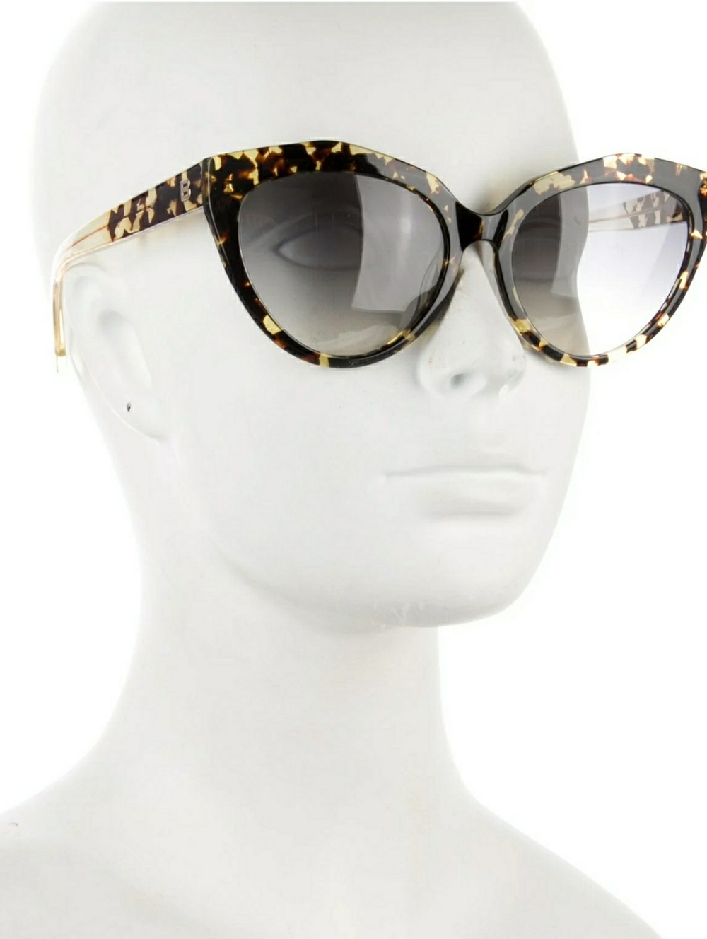 Balenciaga Cat Eye Tortoishell Gradient Sunglasses